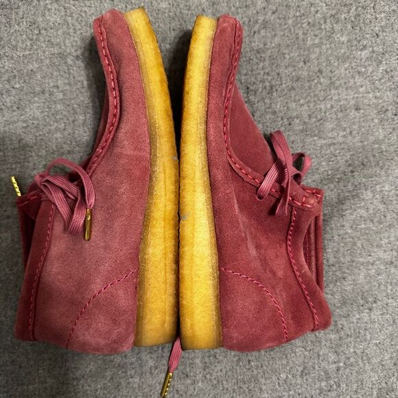 Clarks Original Wallabee boots in deep pink suede size 7 - Picture 7 of 10